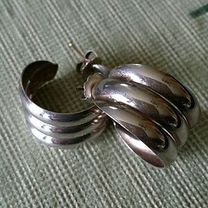 Simple Silver Earrings